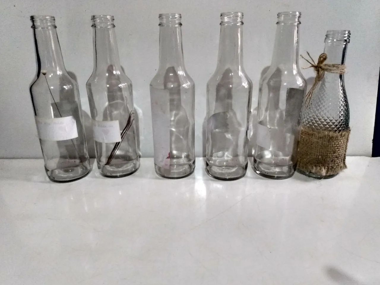 Garrafas de vidro para artesanato
