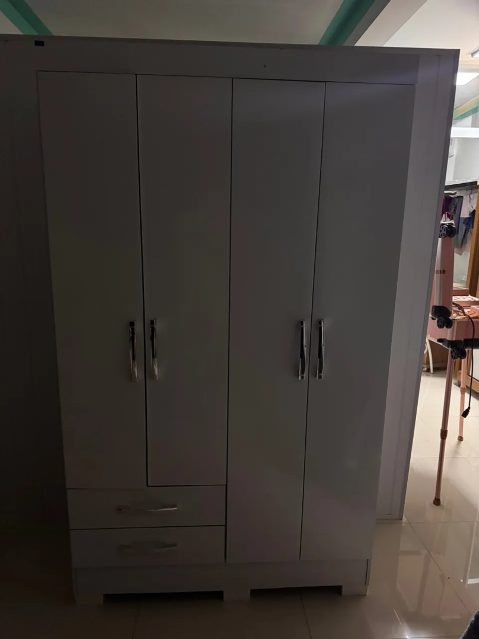 Guarda-Roupa de 4 Portas Branco