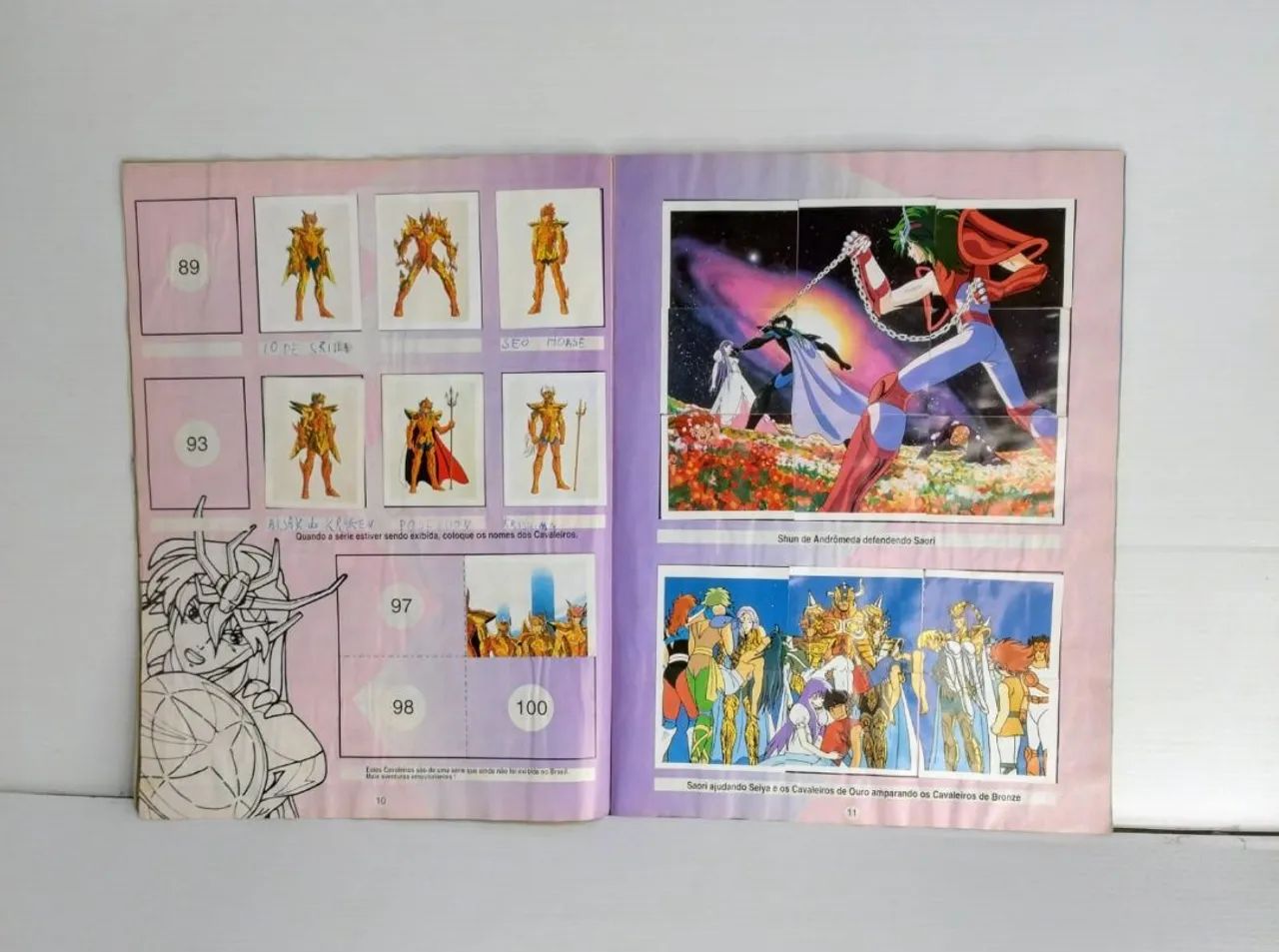 Álbum Os Cavaleiros do Zodíaco, Ed. Prince (Oficial 1995