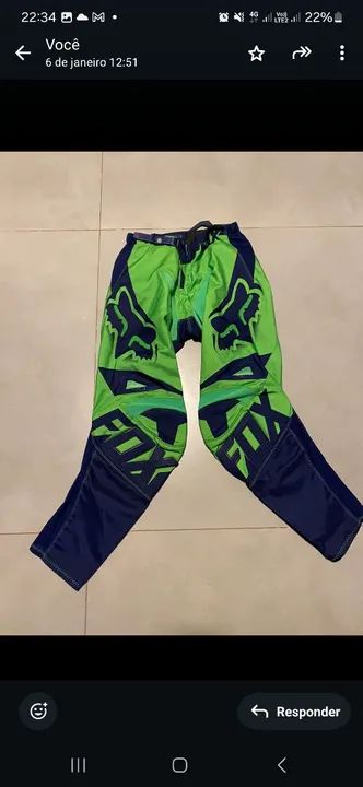 Roupa Motocross ASW Fox - Foto 3