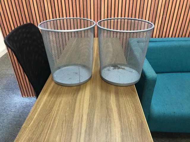 Cesta Lixo prateada - Foto 2