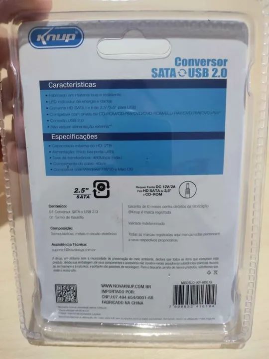 Adaptador USB para SATA (Novo) - Anápolis - Foto 3