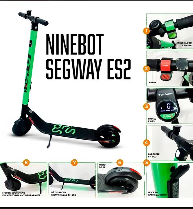 Patinete Elétrico Ninebot 300w Bateria 36v - Foto 6