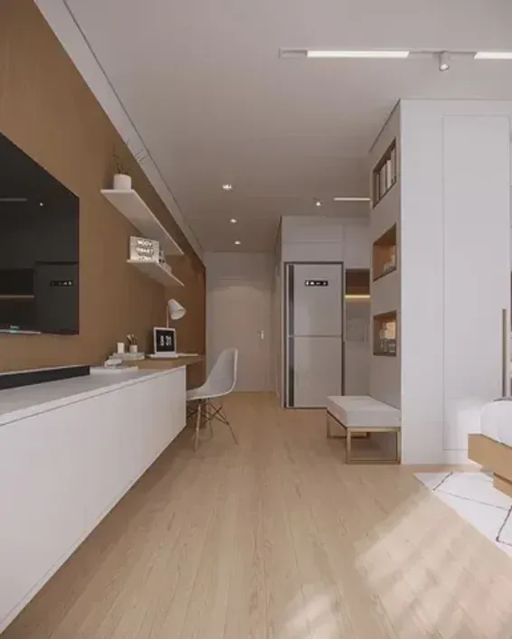 De 460 P/ 430 Mil-Stúdio Moov Smart Home-Bl.B, Unid. 53-1Quarto 1 Wc 1 Vaga-Despraiado-Cui