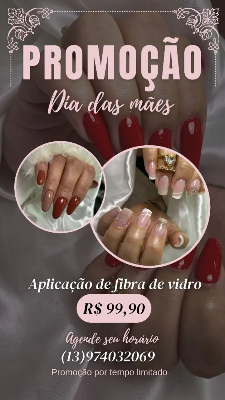 Promoção Dia das Mães - Aplicação de Fibra de Vidro