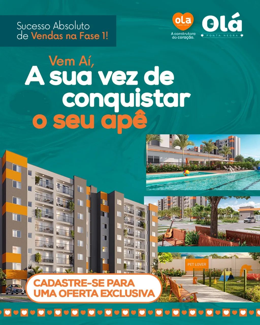 APARTAMENTO 2 OU 3 QUARTOS/ PONTA NEGRA/ USE FGTS NA ENTRADA