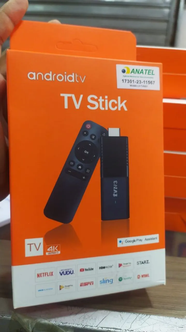 TV Stick Android TV 4K - Novo