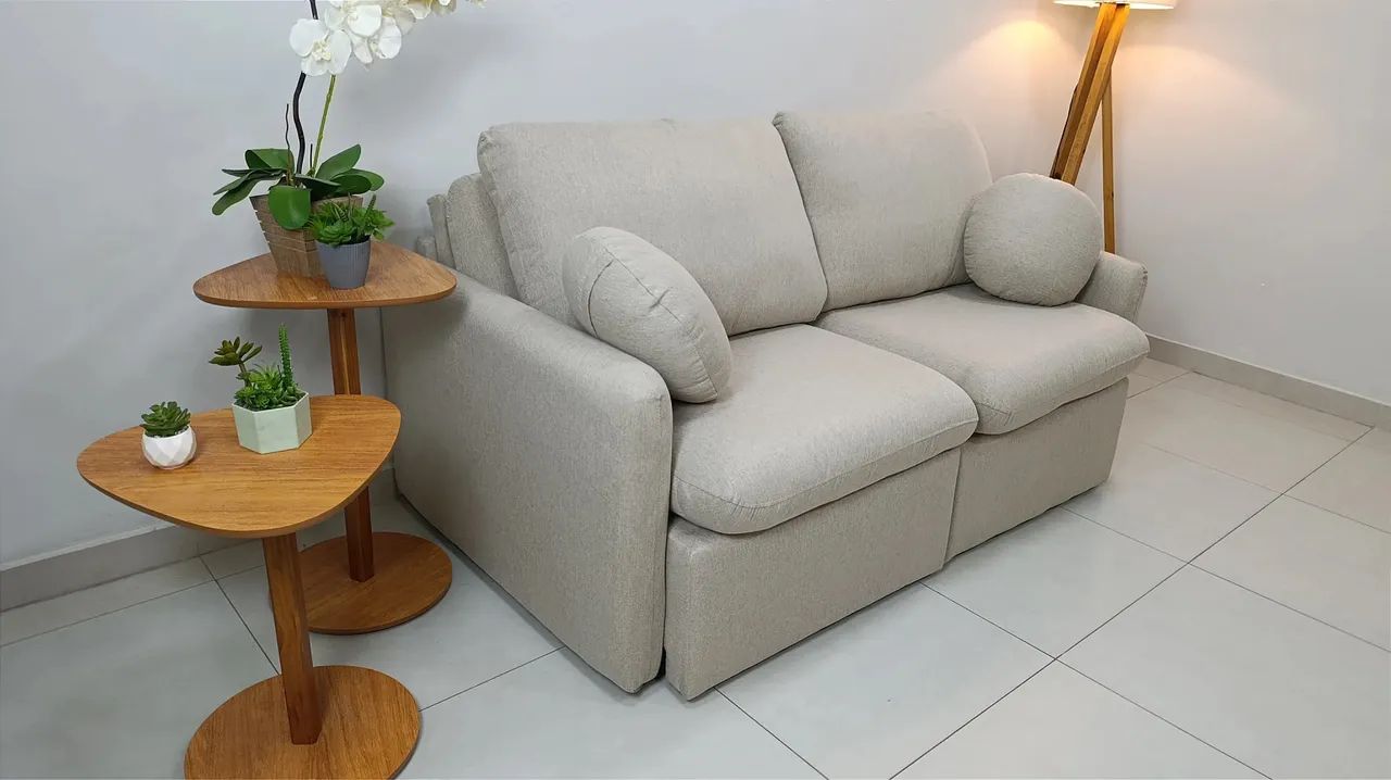Sofá Retrátil 1,80m Munique Molas Ensacadas r65 - Foto 3