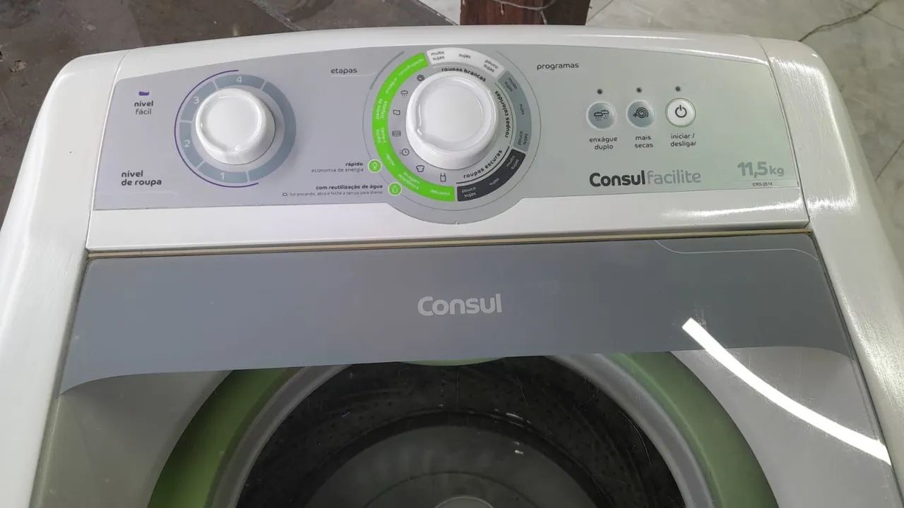 Vendo máquina de lavar roupa consul facilite 11,5kg moderna funcionando perfeitamente! - Foto 4