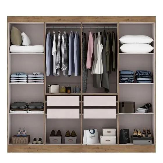 Guarda-Roupa Branco 8 Portas 100% MDF  - Foto 5