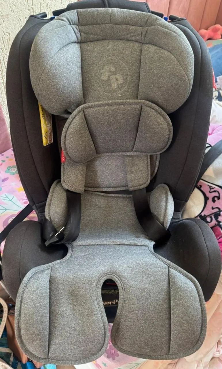 Cadeirinha de carro: Fisher-Price All-Stages Fix 2.0 0 a 36 kg (cinza) Modelo MBW88 2022