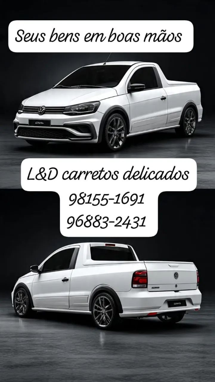 Carretos simples e delicados chama