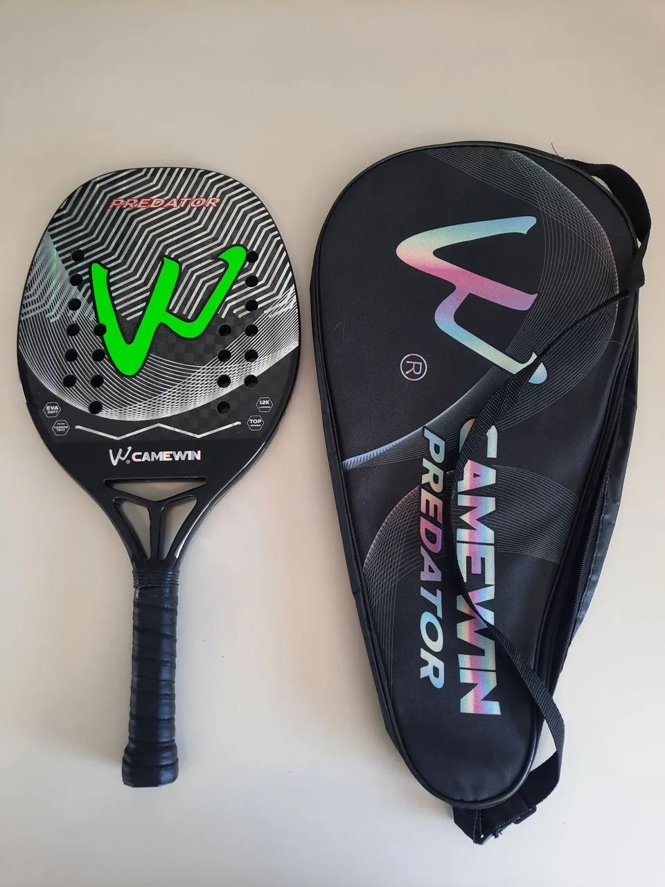Raquete de Beach Tennis Camewin Predator - Nova