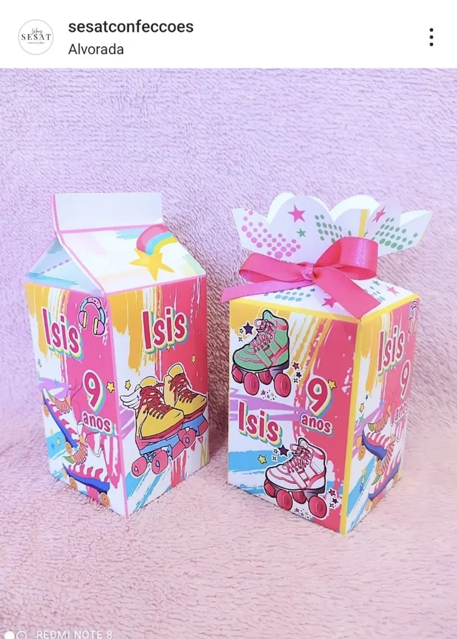 Lembrancinha para festa de aniversário patins