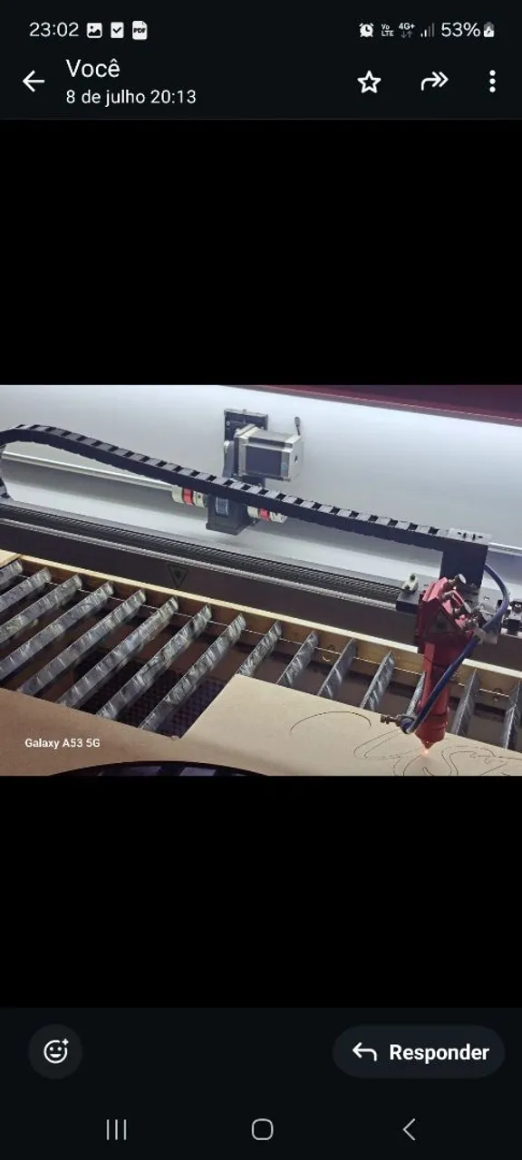 Máquina de corte a laser de 130wts completa 140x90