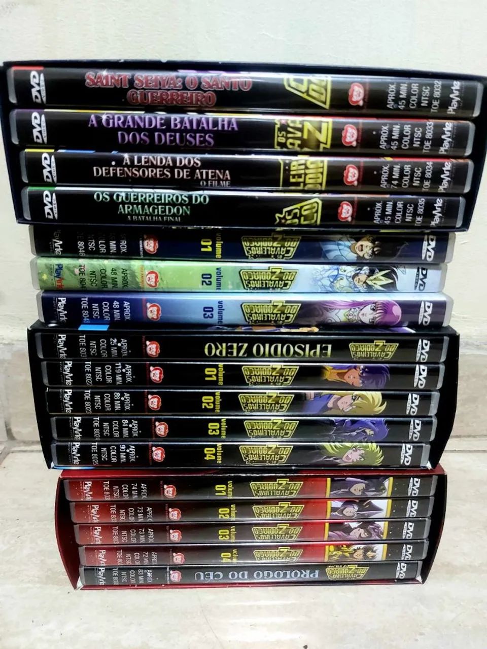 Coleção Dvd'S Cavaleiros do Zodíaco 