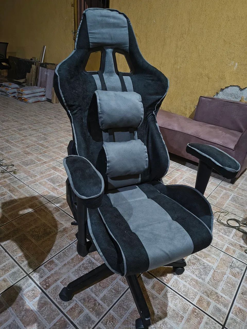 Cadeira gamer estofado zero