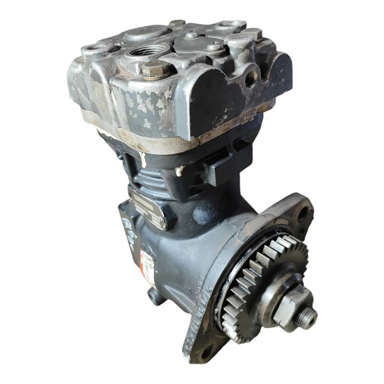 Compressor Ar Motor Ford Cargo 815 S/ Flange Traseira E1194 - Foto 2