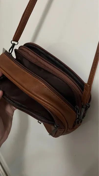 Bolsa de ombro marrom  - Foto 3