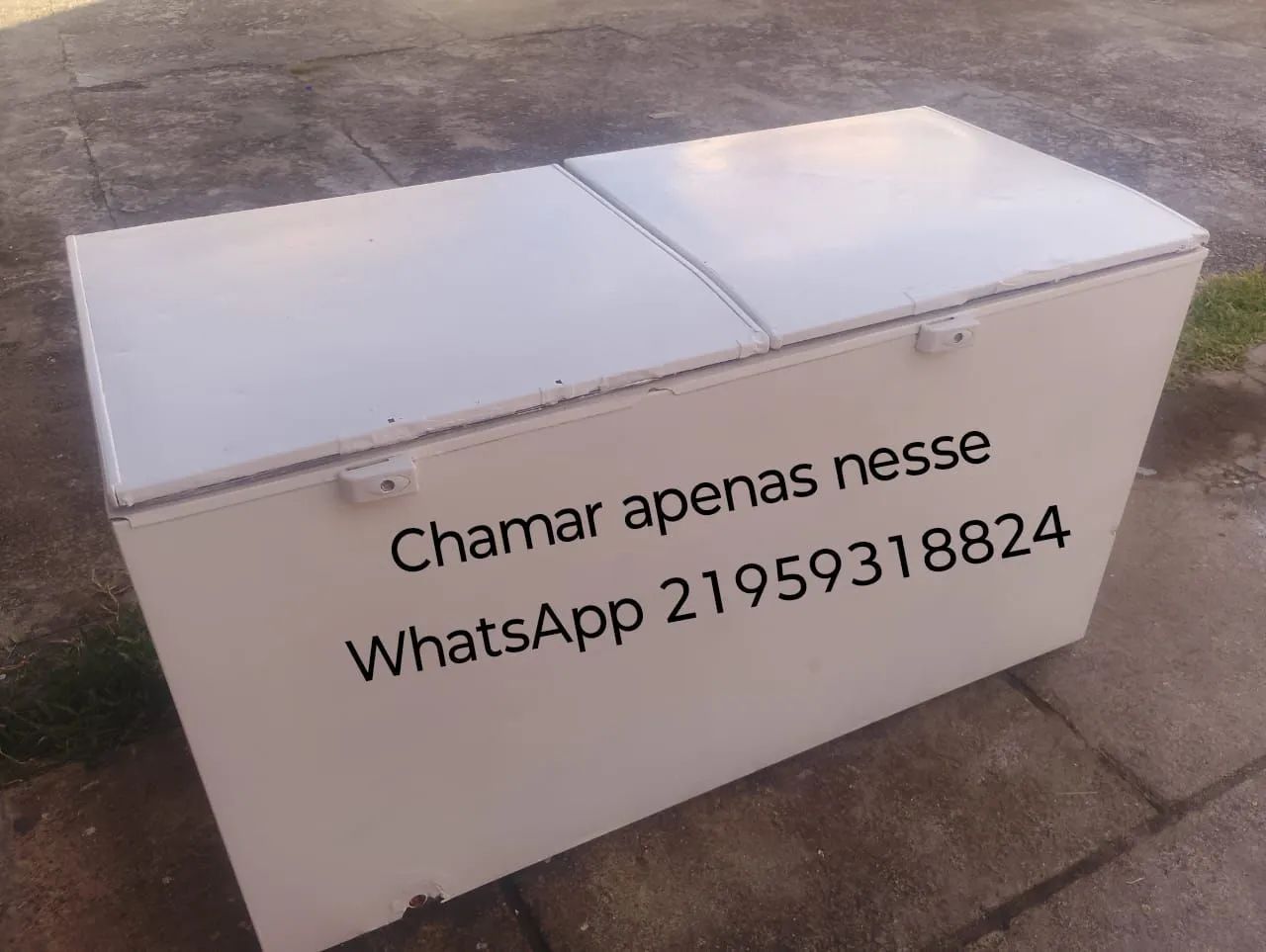 Freezer ENTREGO dupla função gela e congela 513 litros 110v usado  - Foto 2