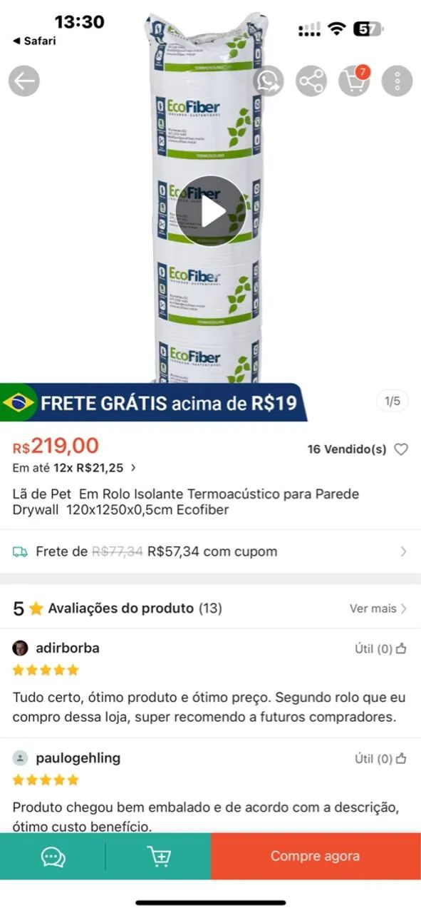 Rolo isolante64962177239682121