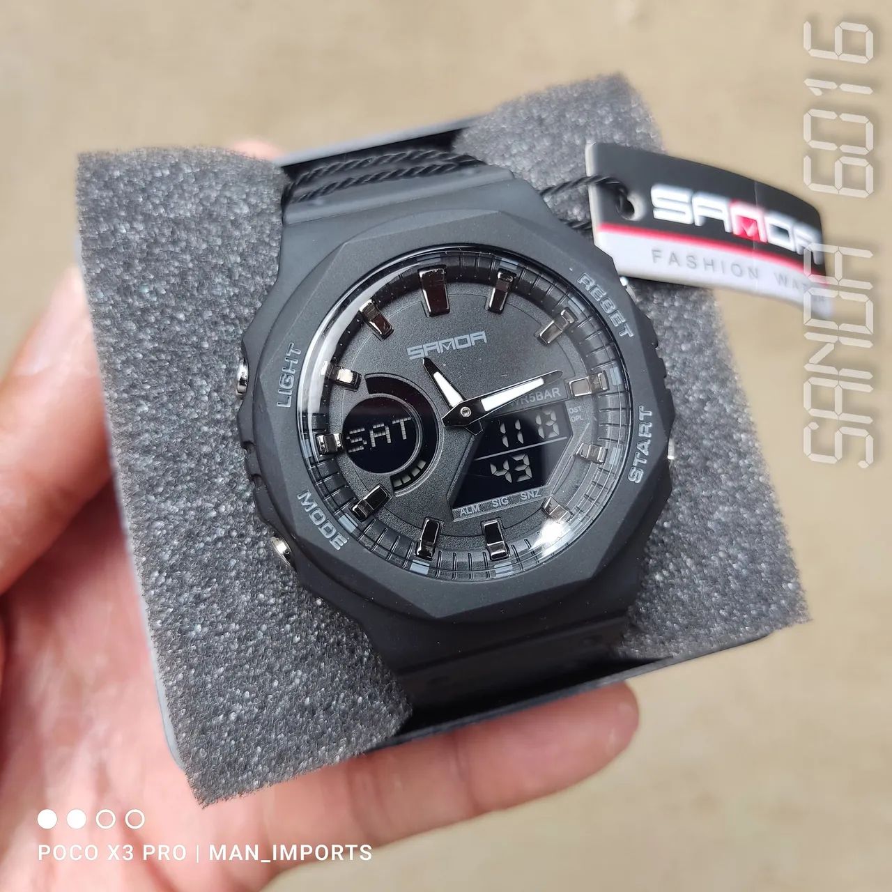 SANDA 6016 Dual Display Watch - Relógio Digital/Analógico, Multifunções - Foto 4