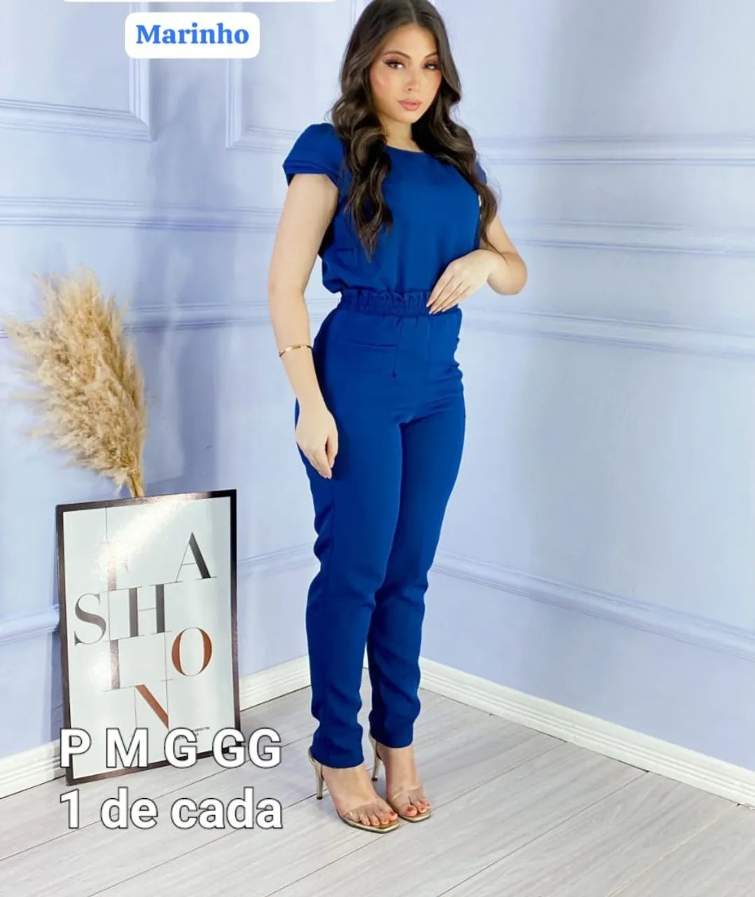 Conjunto Feminino Azul Marinho Elegante