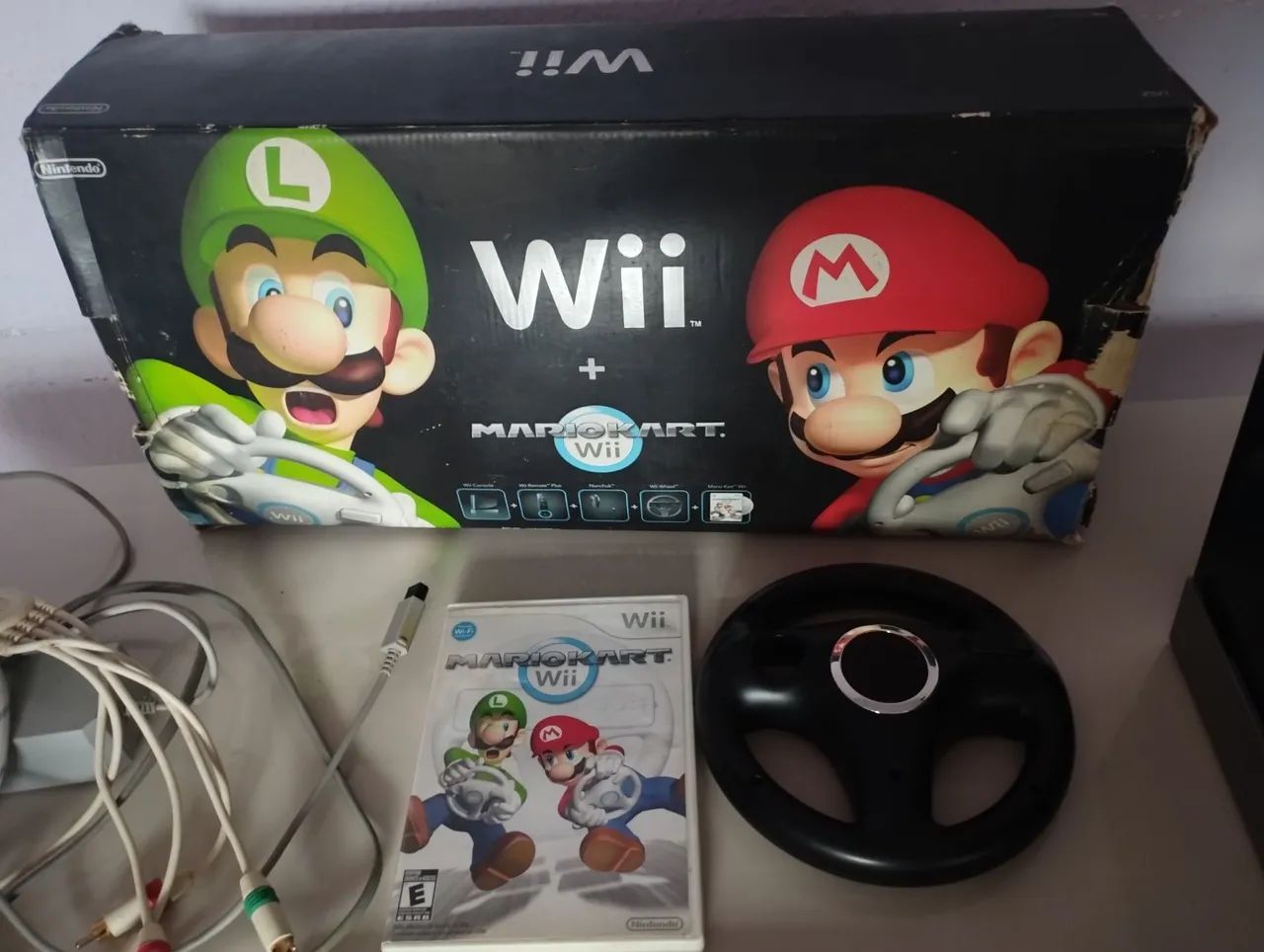 Wii + Mario Kart - Console Completo