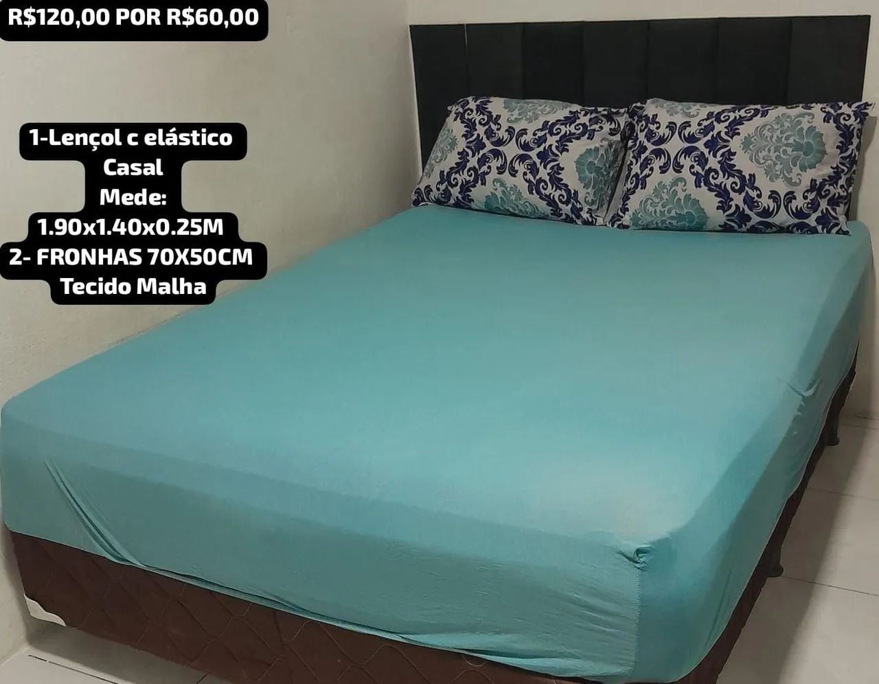 Jogos de cama casal com elástico  - Foto 4