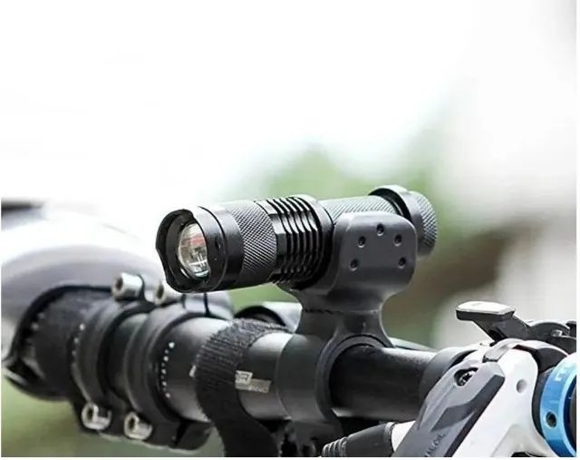 Suporte Lanterna Bicicleta Guidão Bike - Foto 2