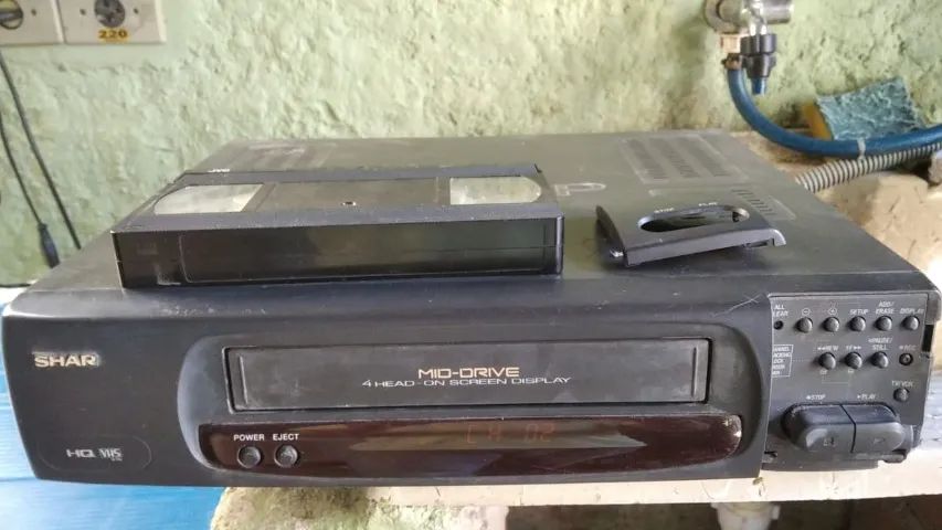 Video Cassete Sharp Defeito no Mecanismo