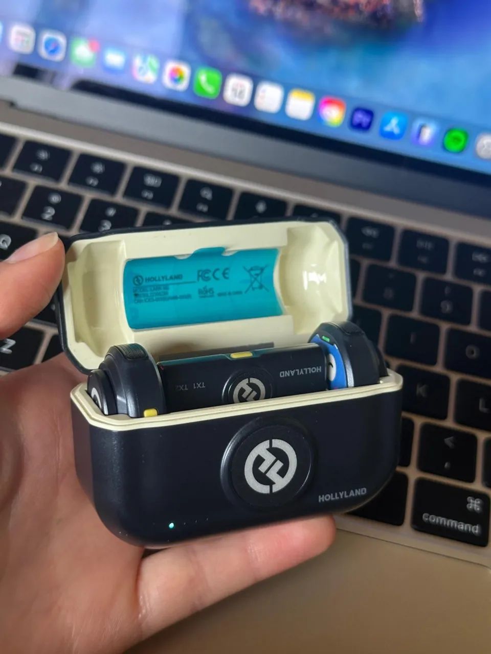 Microfones Hollyland LARK M2 - Entrada Lightning