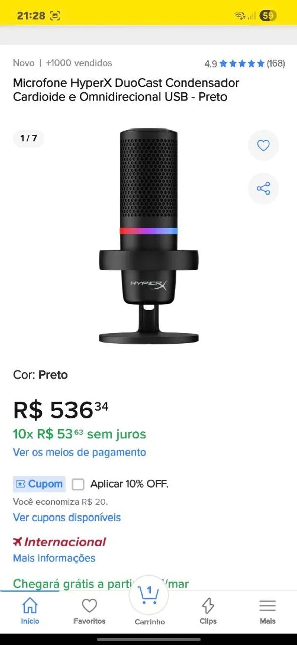 Microfone HyperX Duocast415985847743303683