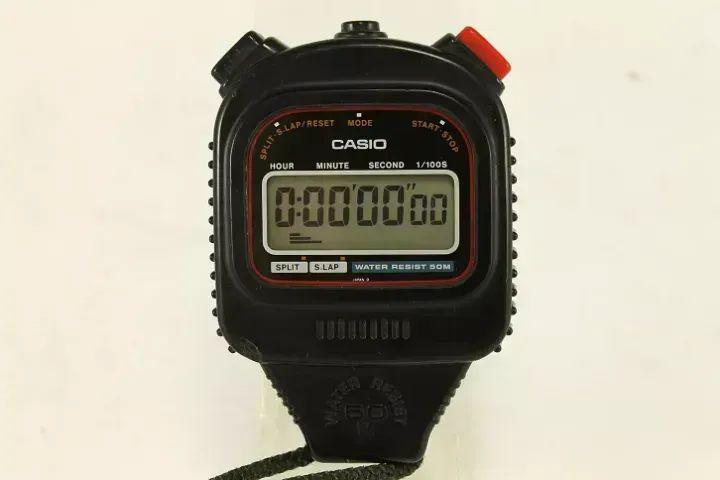 Cronômetro Casio Hs 10w - Perfeito Com Caixa E Manual - Foto 3