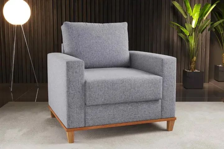 Poltrona Prada Linho   Produto Novo!! Pronta Entrega!! - Foto 4