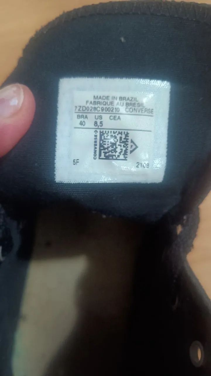 Tênis ALL Star n 40 preto  - Foto 2
