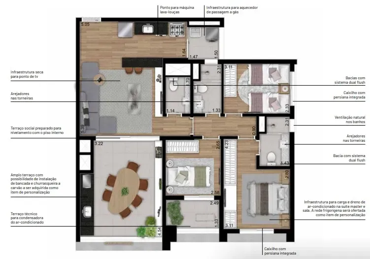 PLANTA 97m²
