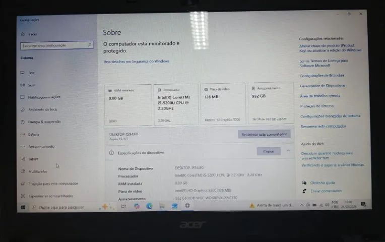 Notebook Acer Aspire E 15 E5-571-53MB - Foto 2