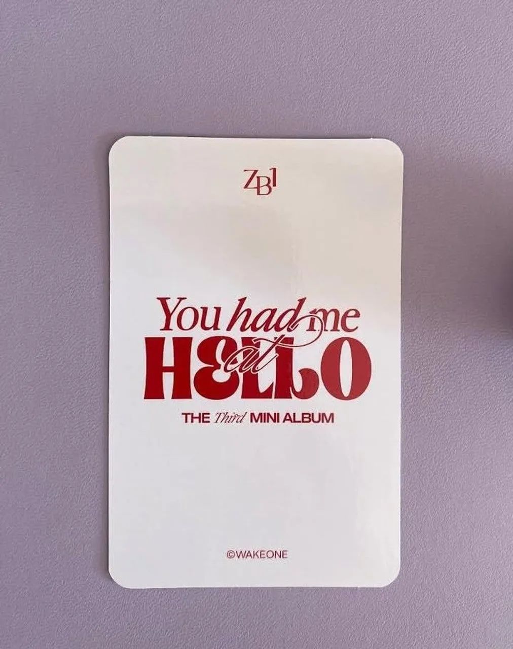 Photocard oficial hanbin zb1  - Foto 3