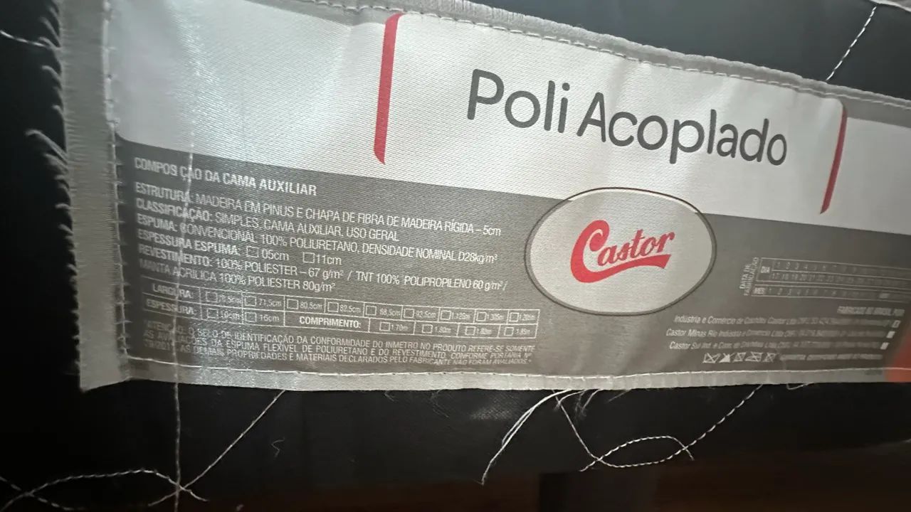 Bicama solteiro CASTOR 