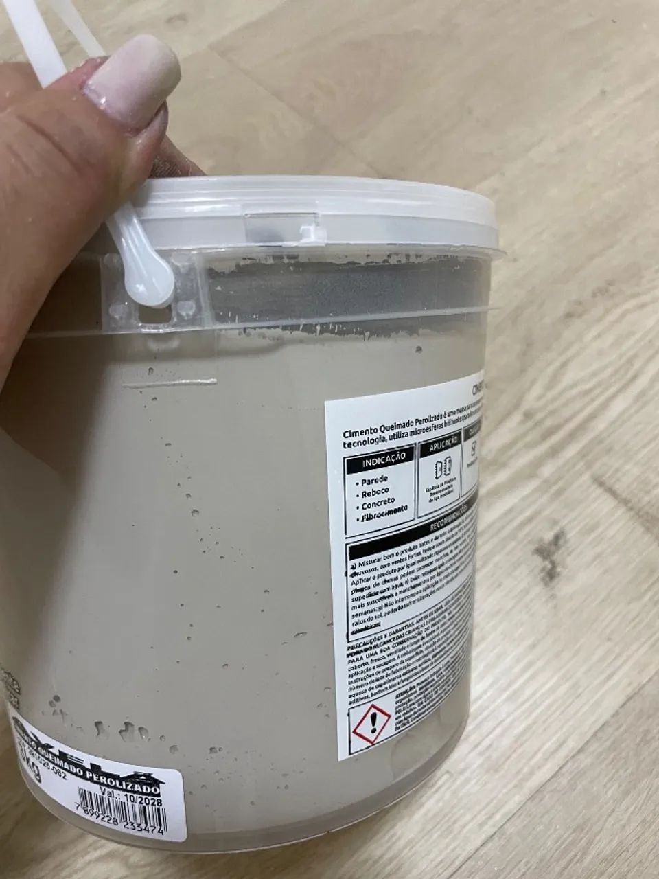 Cimento Queimado Perolizado Avelã  - Foto 3