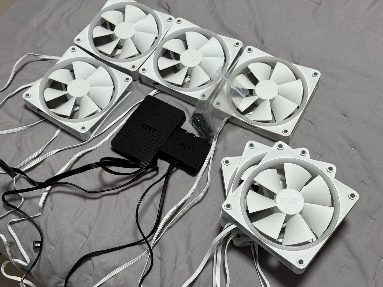 7 Fans NZXT | RGB | R$100 Unidade