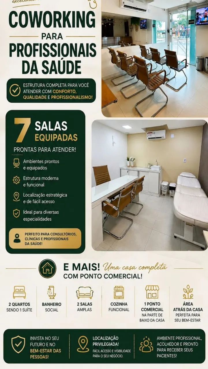 Salas equipadas e climatizadas!