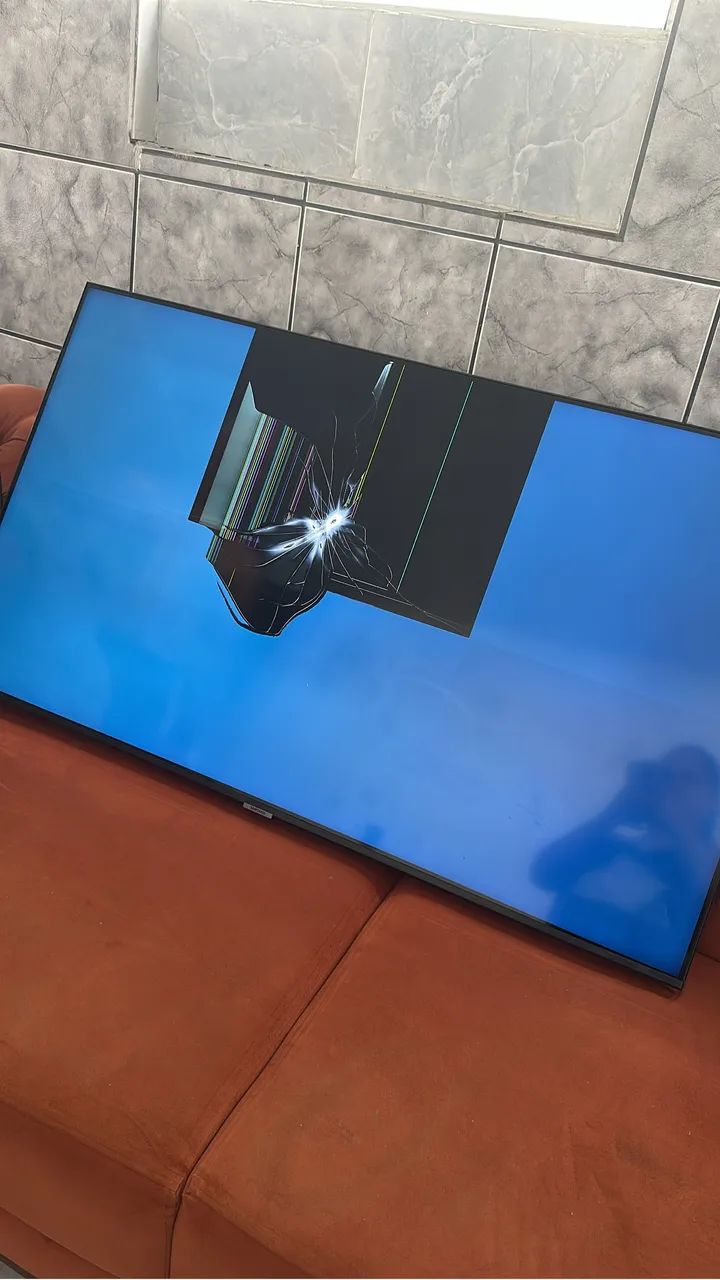 Tv Samsung 50 polegadas tela quebrada