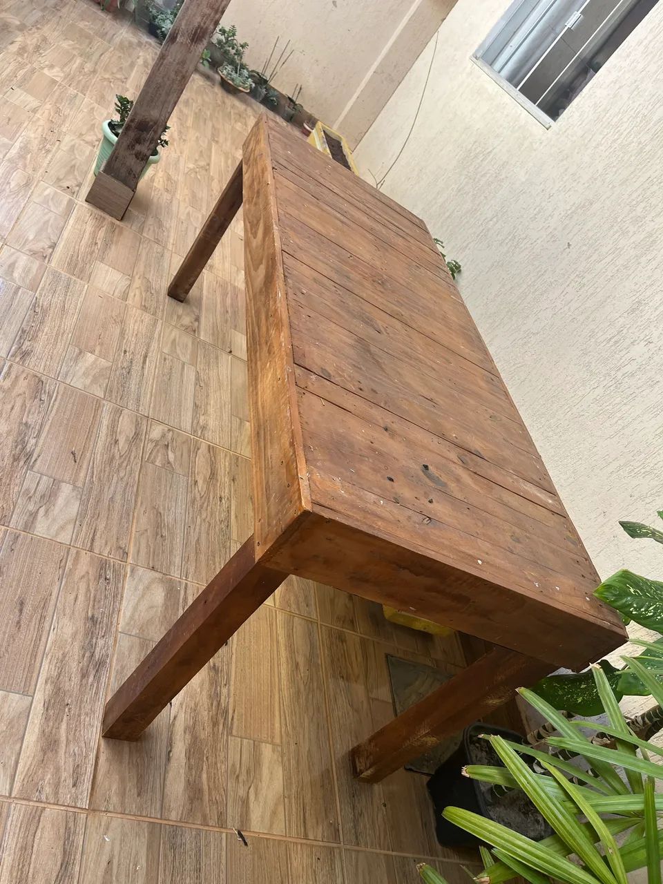 Mesa de palete rústica 
