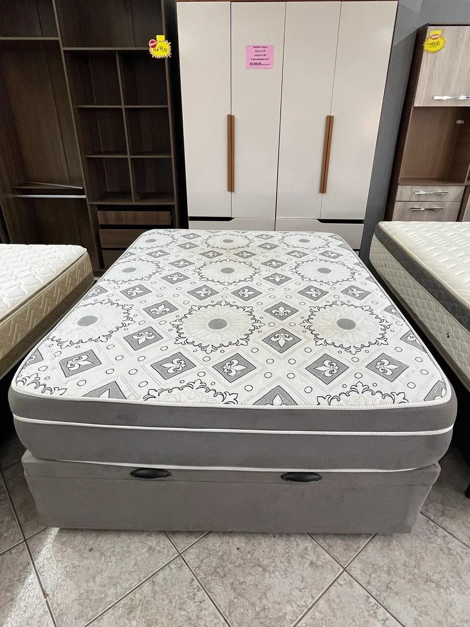 Cama box de casal baú 