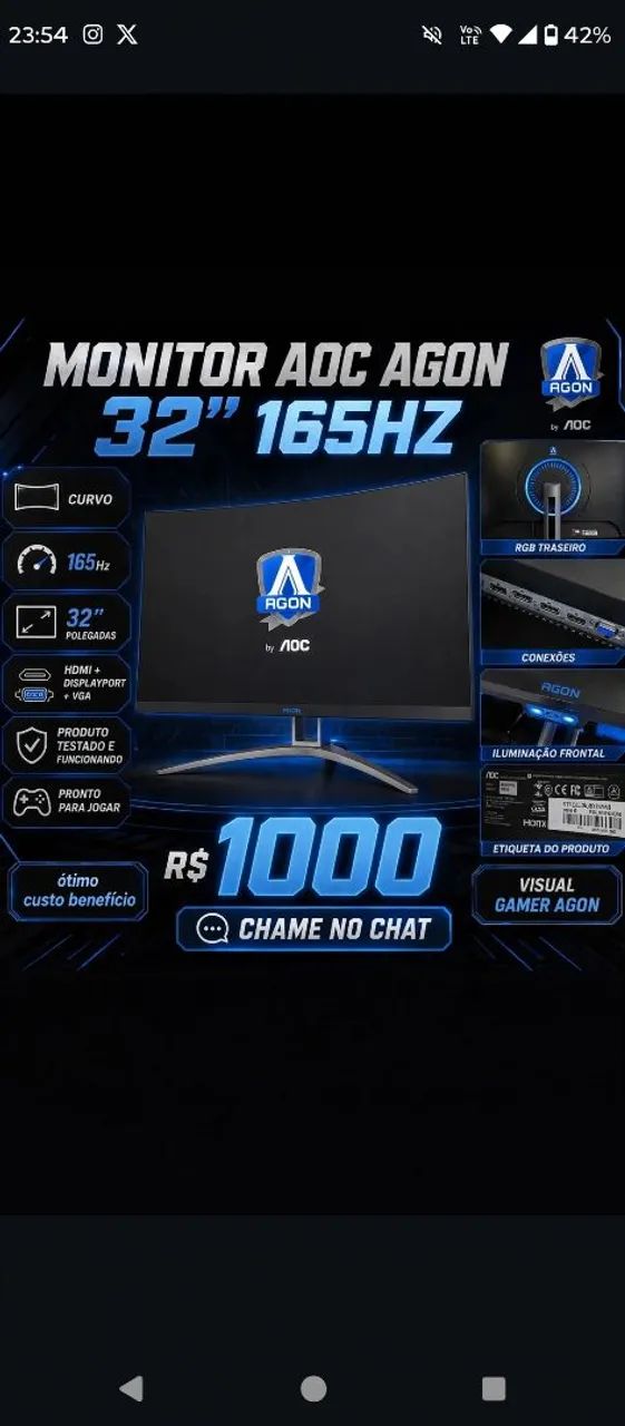 Monitor 32 AOC AGON 