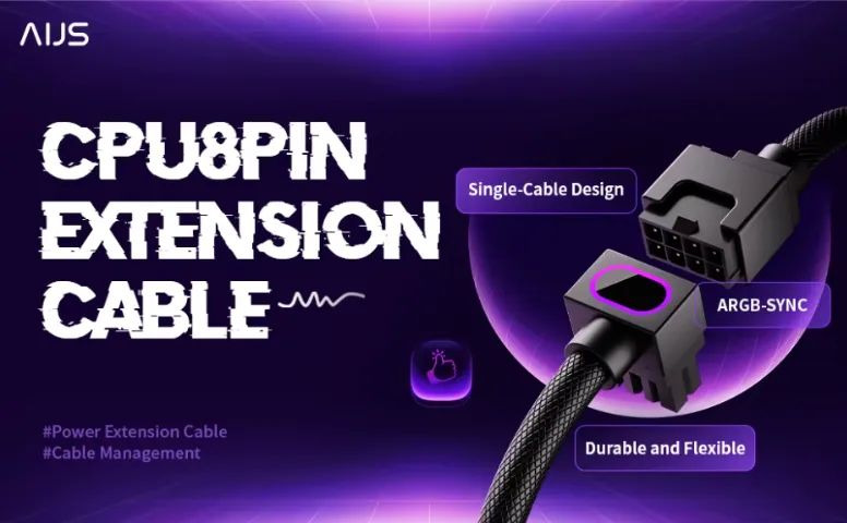 Cabo extensão cpu 8 pin ARGB Aijs