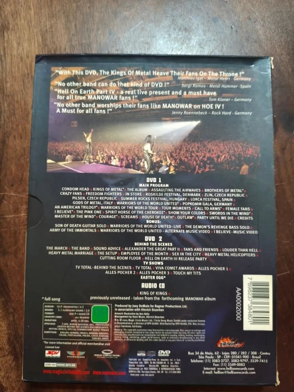 DVD Manowar Hell on Earth Part IV - Foto 4