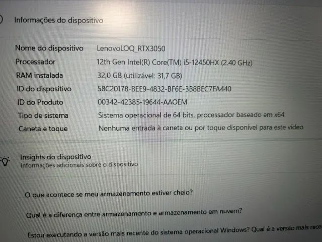 Notebook Gamer RTX 3050 32GB DDR5 512 GB NVME - Foto 6